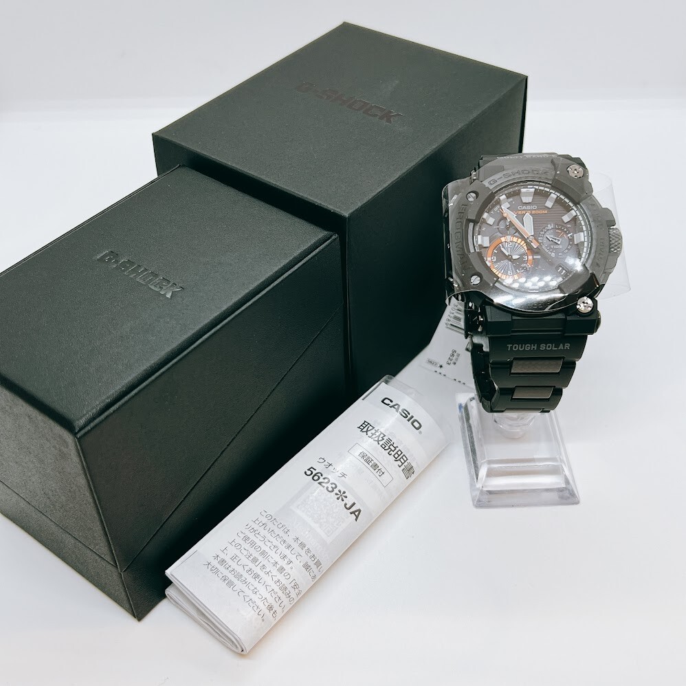 Pre-owned Casio G-shock Gwf-a1000xc-1ajf Black Frogman Bluetooth Men's Watch 53.3mm 5623