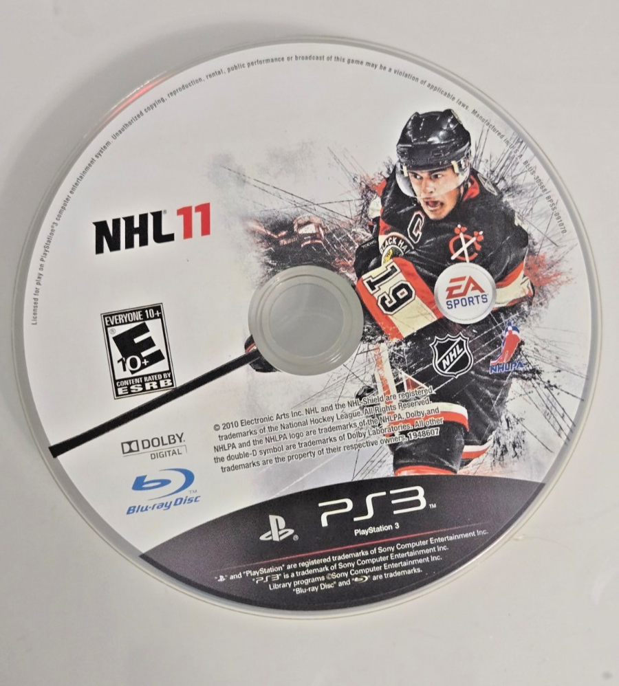 NHL 11 (Sony PlayStation 3, 2010) PS3 Disc Only