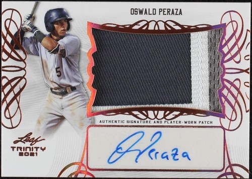 2021 Leaf Trinity - Oswald Peraza #PA-OP1