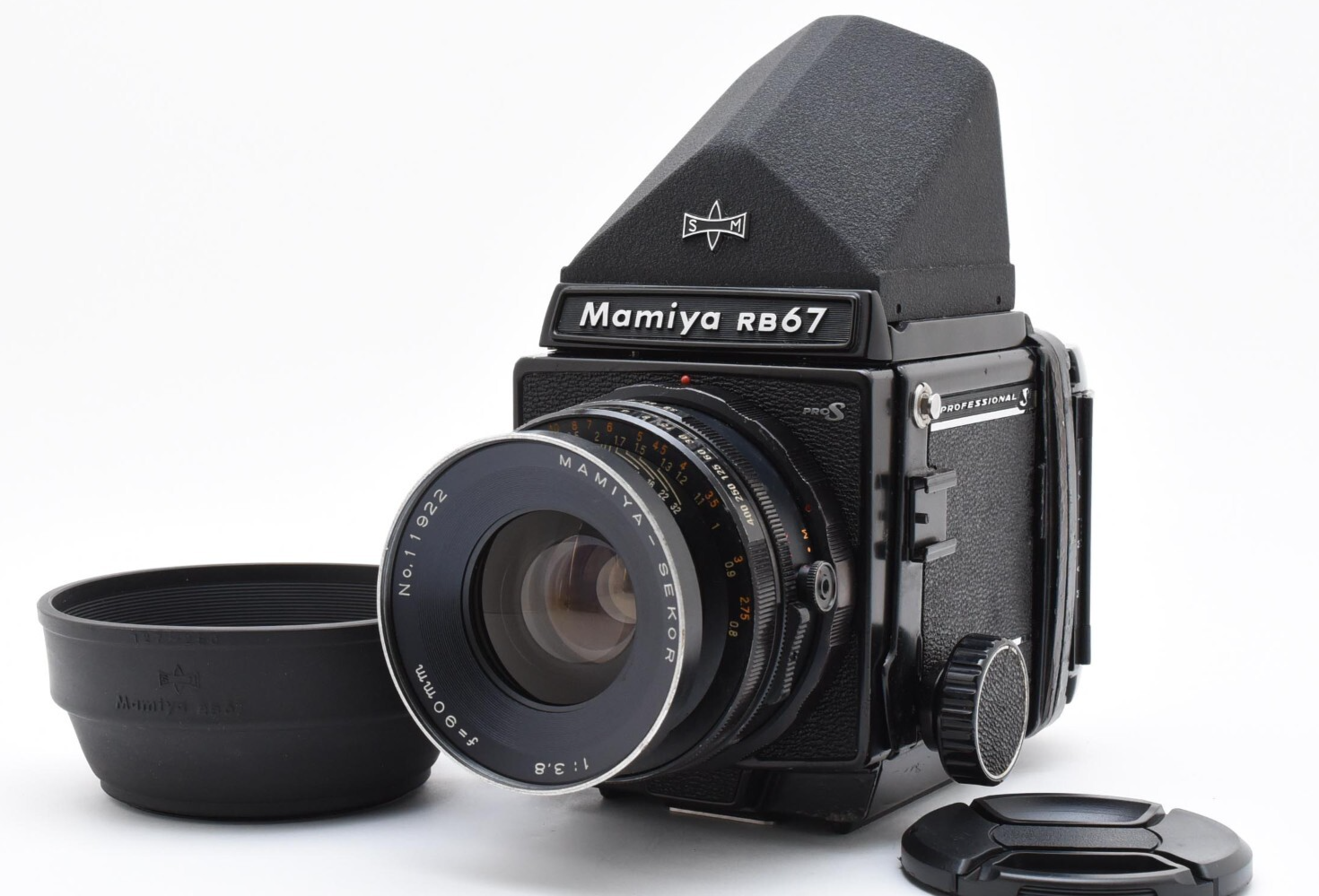フィルムカメラ Mamiya RB67 Pro S SEKOR C 90mm f3.8 + a Mamiya RB67 Pro S Film Camera Sekor C 90mm f3.8 Lens 120