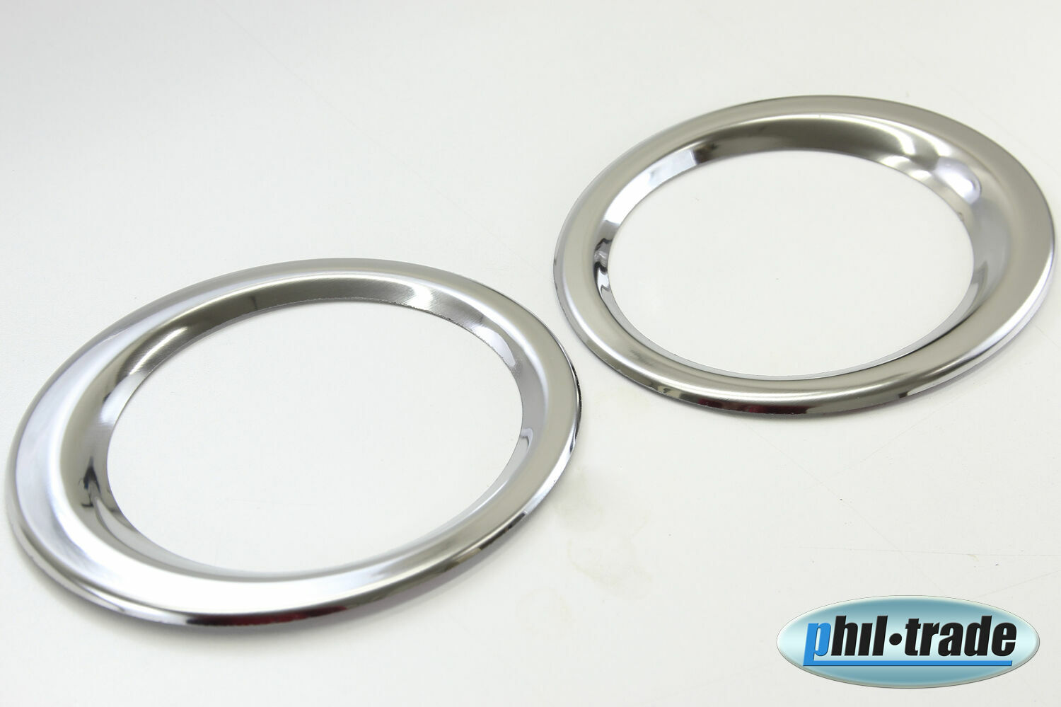 EDELSTAHL NEBELSCHEINWERFER RINGE CHROM für NISSAN QASHQAI und +2 | 2007-03.2010