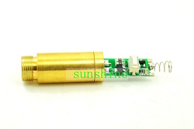 3V Industrial/LAB Lasers 532nm 5mw Green Laser Diode Dot Module w/Spring