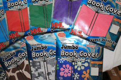 Assorted XXL Jumbo Super Stretchy Book Covers - 5 Pack