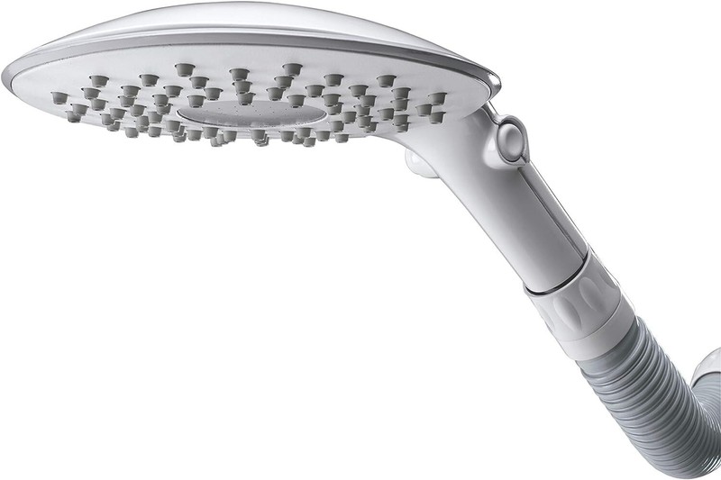 Waterpik High Pressure Flexible Neck 2-Mode Rainfall Rain Ad