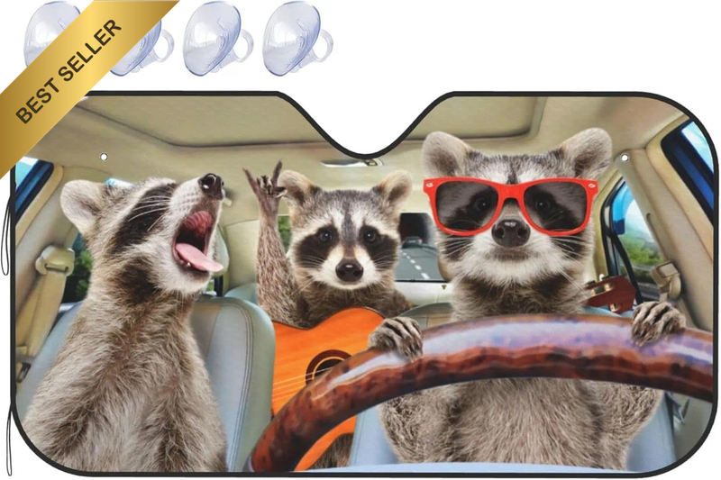 Front Window Sun Shade Visor Shield Cover for Car Windscreen, Foldable and Heat