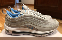 Nike By You Air Max 97 Cool Grey University Blue White DJ3181 991 Mens Size 9 27 290 166332949797