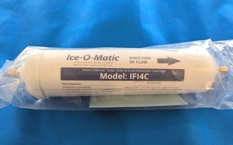 Ice-O-Matic In-line Single Water Filter Cartridge For Ice Machines. IFI4C