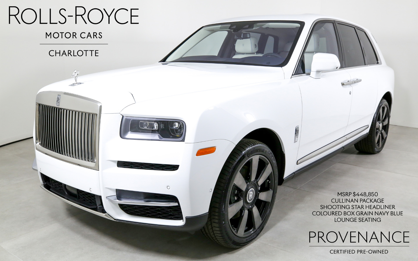 2023 Rolls-Royce Cullinan, Arctic White with 1023 Miles available now!