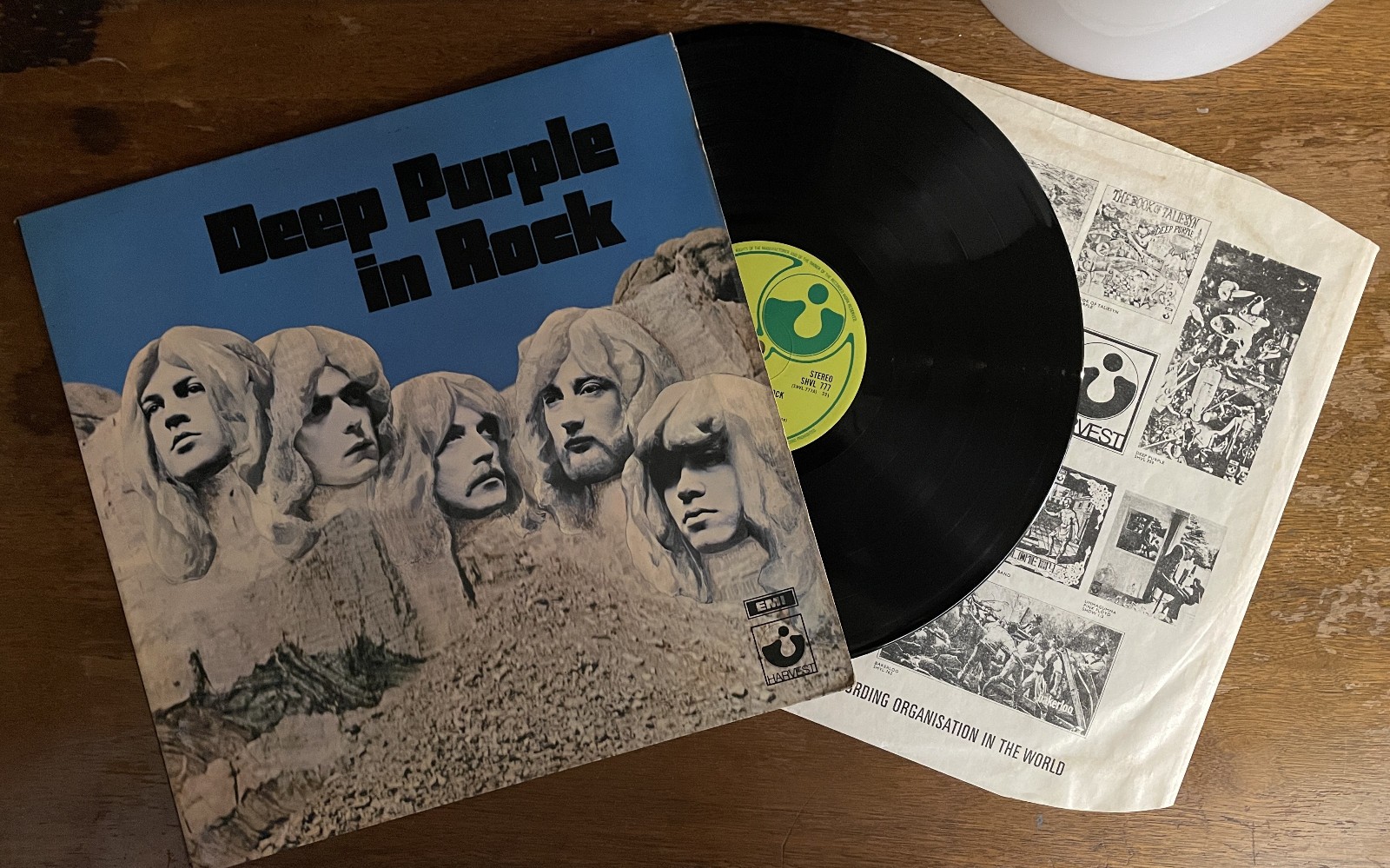 ●UKオリジナル Deep Purple in Rock SHVL 777 DEEP PURPLE In Rock 1ST PRESS 1970 UK LP VG+/VG+ Harvest