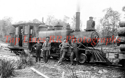 Beaver Island Lumber Co  Brooks 2-4-2ST 3' Ga  St James MI c.1910 -NEW 5x8 PHOTO