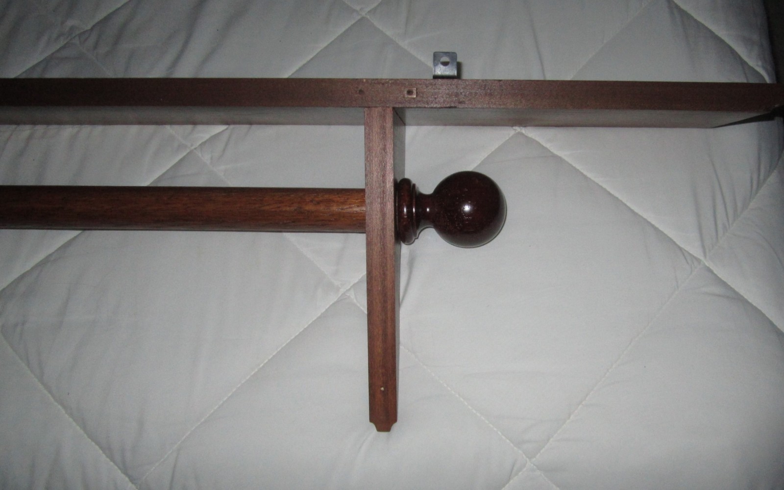 Vintage Wood Quilt Hanger Shelf 54 1/2