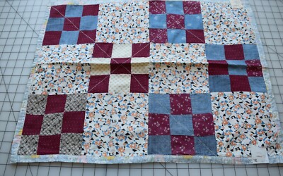 Vintage Chenille DOLL Quilt and Pillow Purple and White 24 x 28 Custom Order Pink