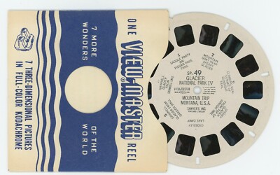 Glacier National Park IV Mountain Trip Montana View-Master Reel SP-49