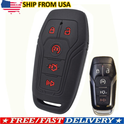 Silicone Key Case For FORD Mustang F-150 EXPLORER Remote Fob Shell Cover