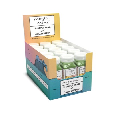 Magic Mind - Energy & Focus Drink Shots! Stress Relieving No Jitters (Box of 15)