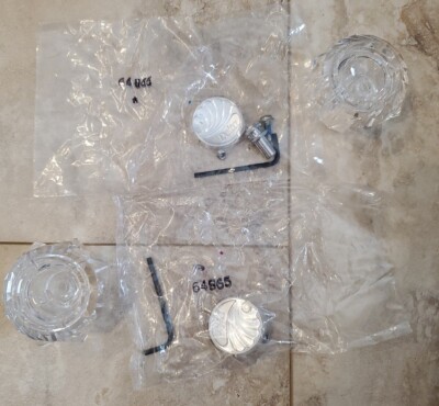 Delta 500-MPU-DST  Faucet Classic Acrylic Replacement Handles Clear