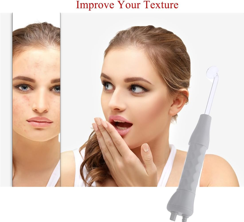 Handheld Facial Skin Machine Set with Wand and Tubes for high frequency using in