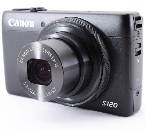 Canon Powershot S120 *5x zoom lens - Black *tested VG | eBay