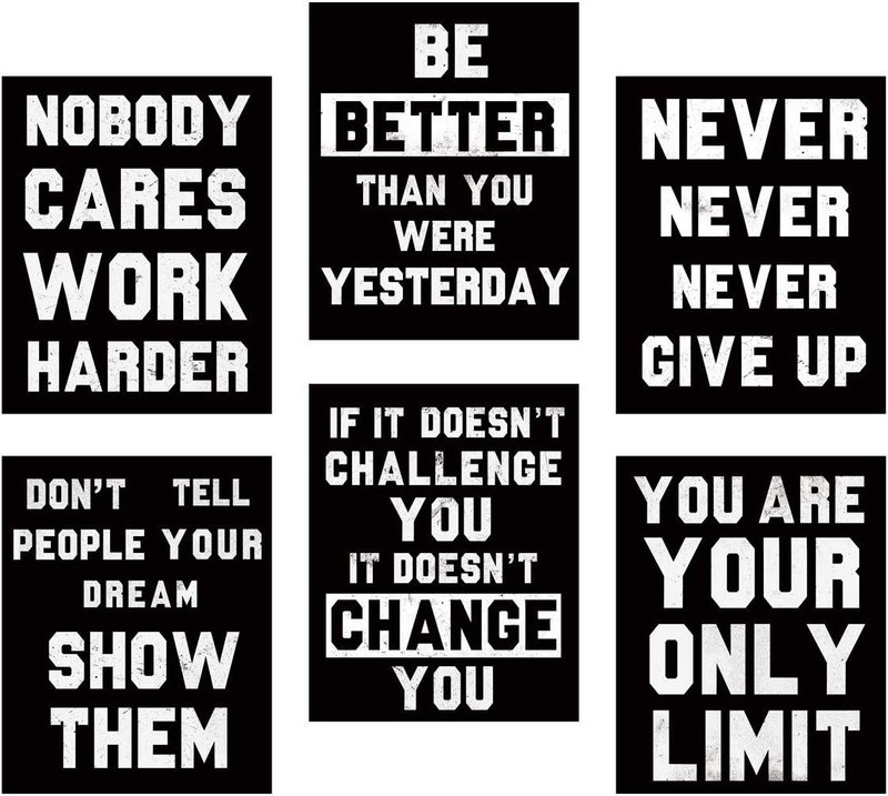 Inspirational Wall Art, Motivational Wall Art Posters, Quotes Dorm Decor for Col