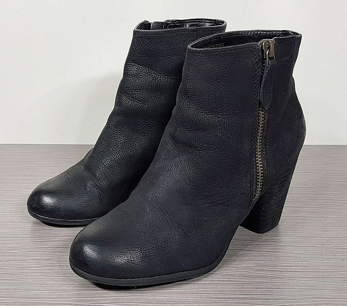 BP. 'Trolley' Leather Ankle Bootie, Black, Womens Various Sizes