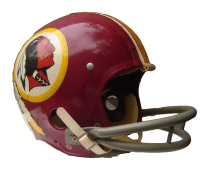 Vintage RIDDELL KRA-LITE Football Helmet Washington Redskins TK2 1972 Super Bowl