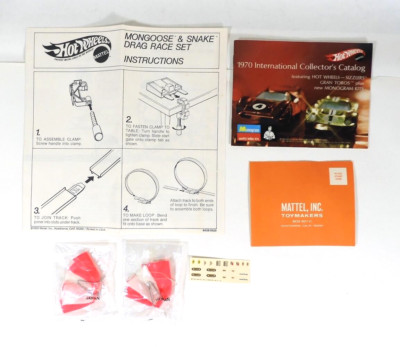 Hot Wheels Redline Snake & Mongoose Drag Parachutes~ Decals~ Instructions & More