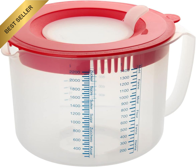 Dr. Oetker Measuring and Mixing Cup, 2.2 L, Measuring Cup with Different Measuri