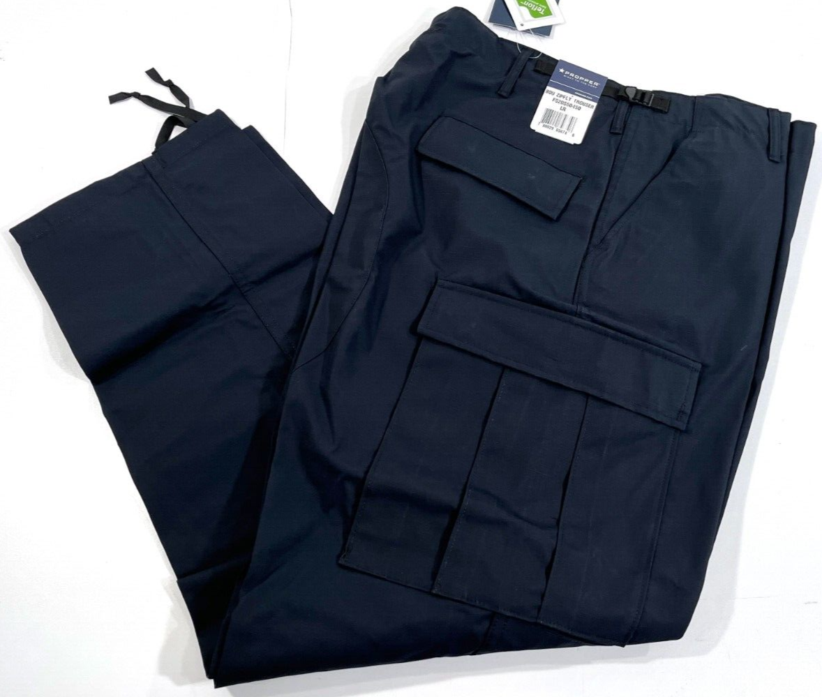 NEW XL MENS PROPPER F5205 ZIP FLY BATTLE RIP CARGO PANTS LAPD NAVY XL REGULAR