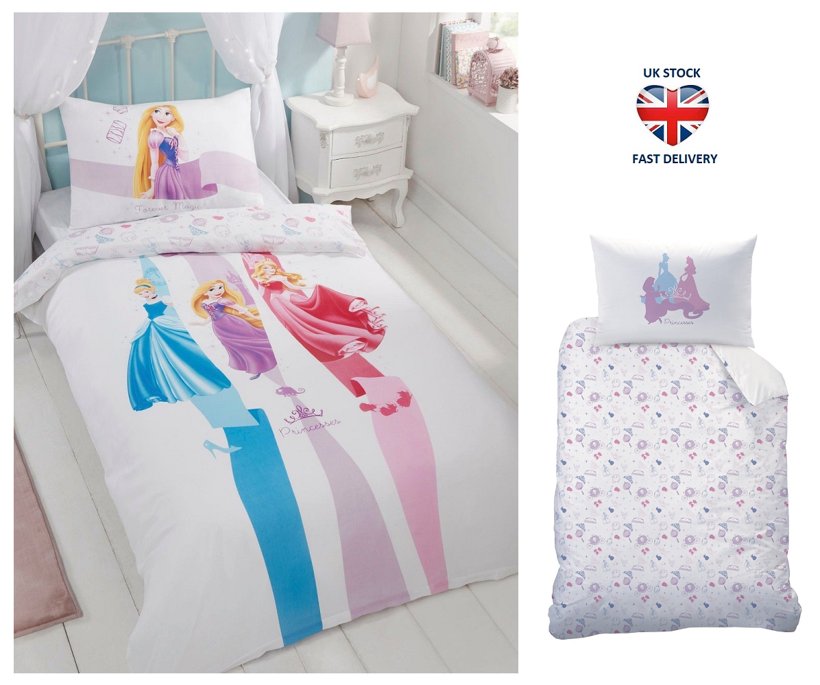 Disney Princess Duvet Cover Set Single Bed Ribbons Series