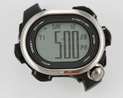 Nike TRI-FURY デジタル ランニングウォッチ Nike Triax Fury Mens Black Plastic Chronograph Date Alarm