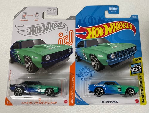 ⭐︎⭐︎レア⭐︎⭐︎　ホットウィール 限定　2台セット　'71 CAMARO Hot Wheels New For 2019 Muscle Mania #71 '18 COPO Camaro SS