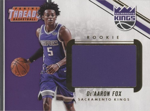 PANINI TOTALLY2017-18ディアロンフォックス DE'AARON FOX 2017-18 PANINI THREADS DAZZLE BLUE ROOKIE RC #7