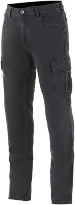 Pre-owned Alpinestars Barton Riding Cargo Pants 36 Black 3327020-1208-36 52 2821-1234 In Rinse Plus Black