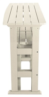 3-Pc Outdoor Bar Height Balcony Set in Whitewash [ID 3786971]