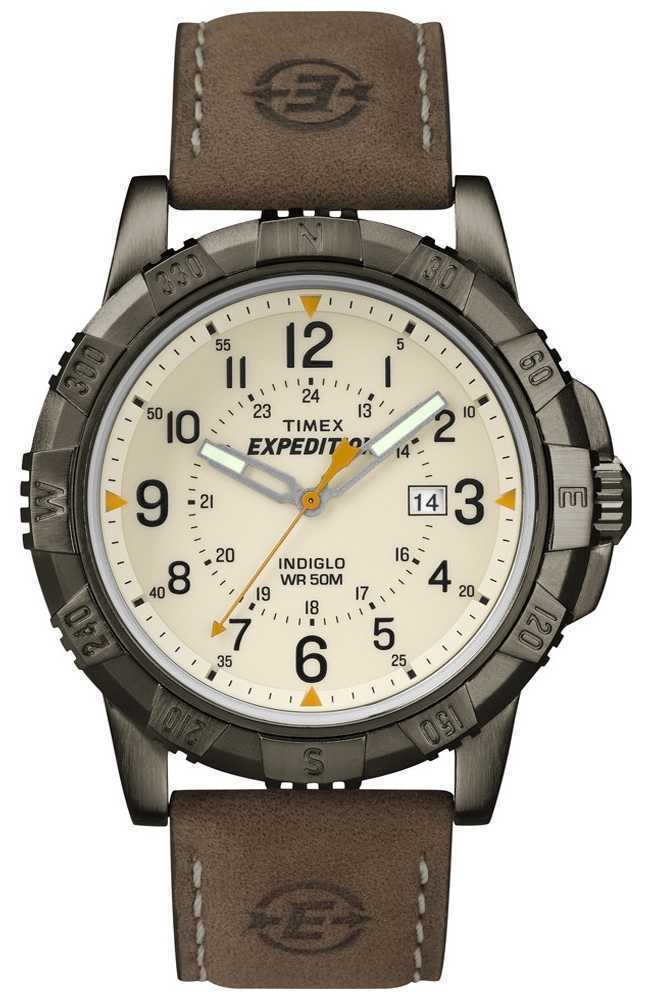 Timex T49990, Мужские экспедиционные часы из коричневой кожи, Индигло, Дата, НОВЫЕ