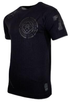 AMERICAN FIGHTER Men's T-Shirt AVERETT Black Athletic Biker MMA S-4XL