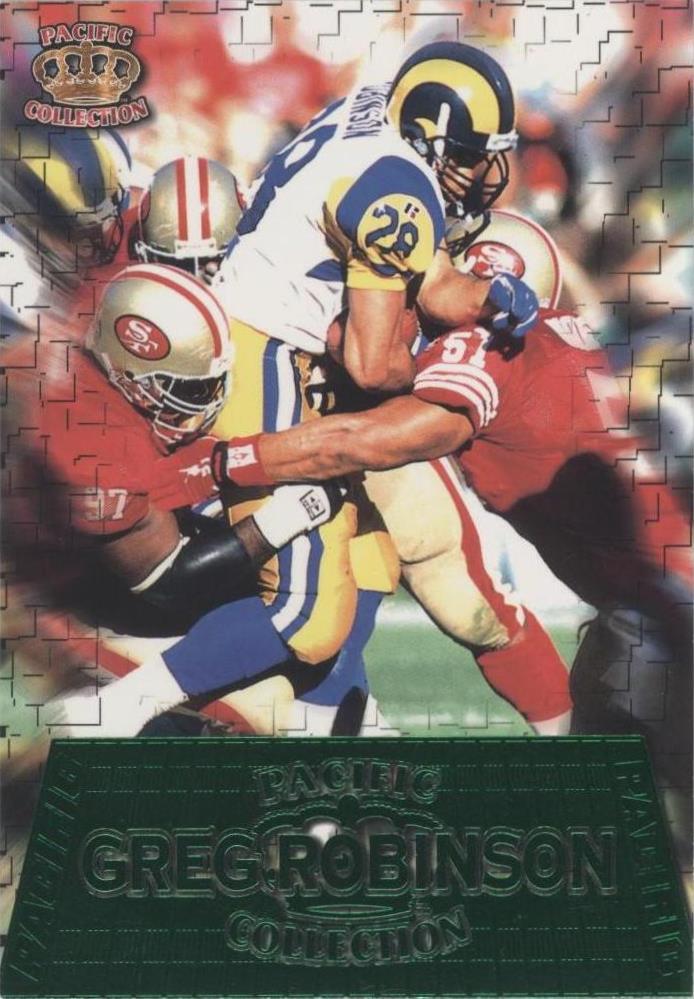 1996 Pacific Pure NFL Gridiron Greg Robinson #GG-47