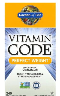 Vitamin Code, Perfect Weight, 240 Vegetarian Capsules Exp 09/25