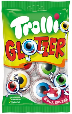 Trolli Glotzer Gummibärchen Augen Schaumzucker 75g Halloween Süßigkeiten