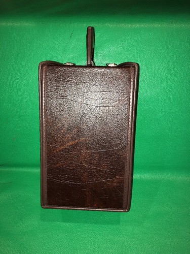 Vtg Marsand Industries 24 Cassette Carrying Case Portable Storage Brown Vinyl