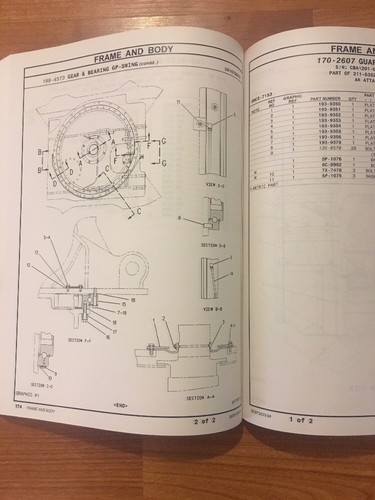 Caterpillar CAT 312C & 312C L Excavators Parts Manual  SEBP3833 CBA FDS