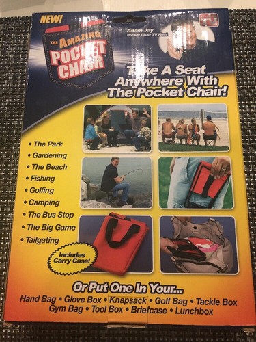 The Amazing Pocket Chair - Portable Folding , Fits In Your Pocket, As Seen on TV