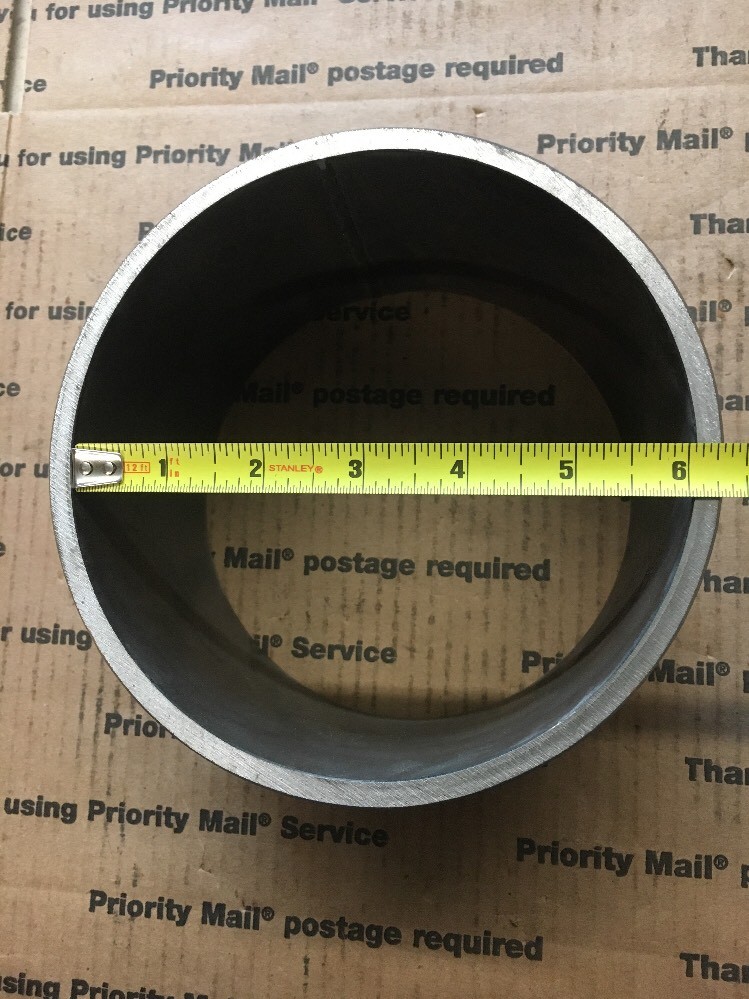 6" IPS Pipe Weld on Steel Collar 4” Long. 1/4" + THICK Wall Sch 40