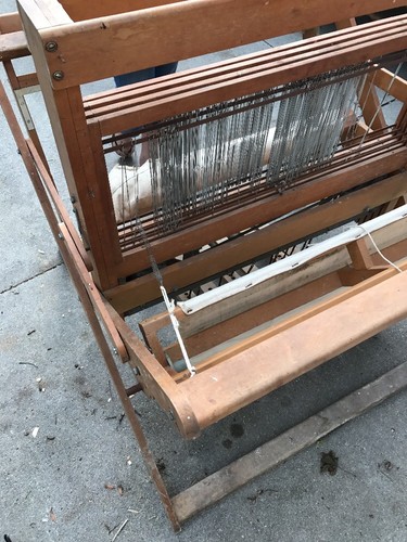 Vintage VTG Floor Weaving Loom Used Antique