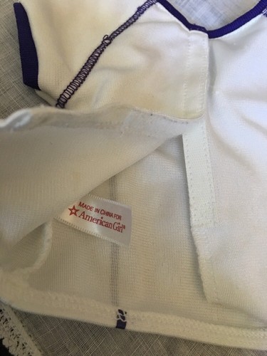 American Girl Doll Clothing Soccer Sports White Shirt AG-1
