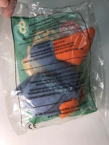 SCOOP TEENIE BEANIE BABY MCDONALD'S NEW IN BAG UNOPENED  #8   BB