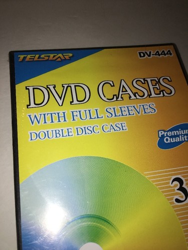 DVD CD Disc Cases Double Disc Full Sleeves Telstar 3 Pack Premium quality