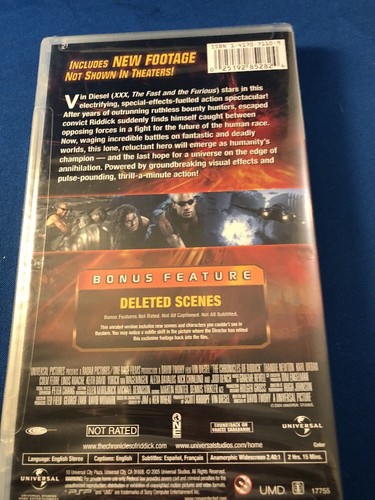 UMD Video PSP Unrated Director’s Cut The Chronicles Of Riddick