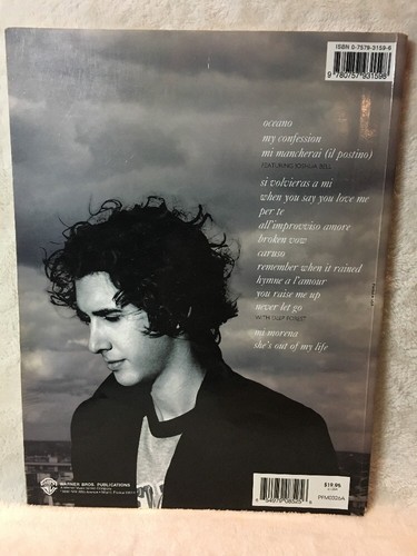 Josh Groban Closer Sheet Music Piano Vocal Guitar Chords - 2004 SongBook