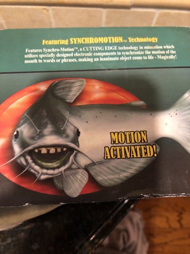 Gemmy Cool Catfish Big Mouth Billy bass makers Motion Activated 2000
